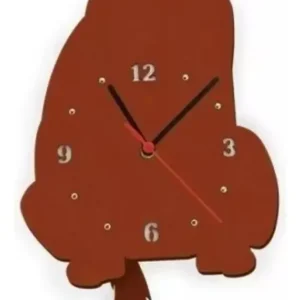 Moderno Reloj De Pared Perro Medidas 48×21,5 Cms