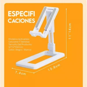 Soporte De Escritorio Plegable Para Celular O Tablets
