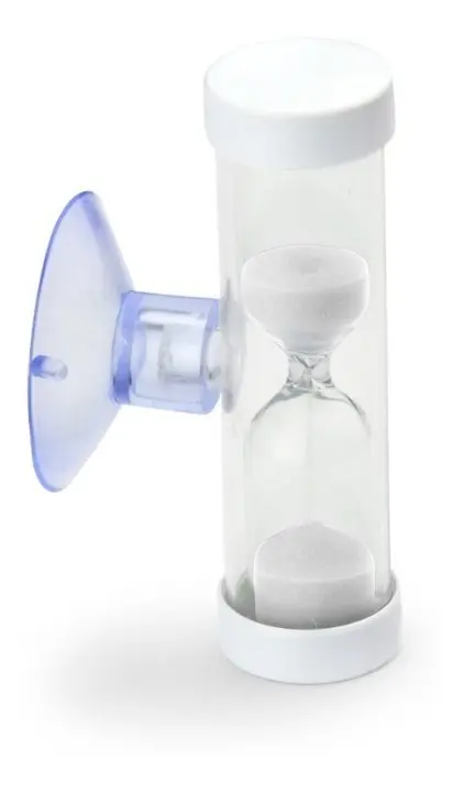 Mini Reloj De Arena Temporizador 4 Minutos Color Blanco