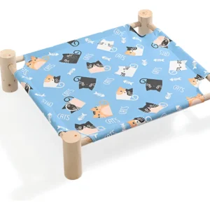 Cama Elevada Para Mascotas Estable Y Fuerte Base En Madera