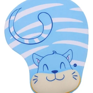 Mouse Pad Descansa Muñecas Ergonómico En Gel Diseño De Gato
