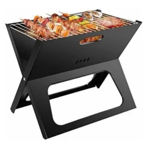 Asador Grill-x Plegable Portátil Bbq + Estuche Bbq 3 Piezas
