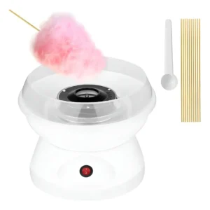 Maquina Mini Para Hacer Algodón Azúcar Rosado + Palitos 110v