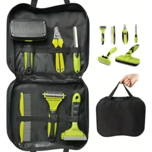 Kit De Aseo Para Mascotas X 6 Piezas + Maletín Perros Gatos