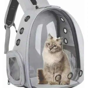 Mochila Morral Burbuja Transporte De Mascotas Gatos Perros