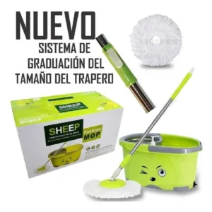Trapero Giratorio Y Balde Escurridor Con Repuesto