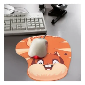 Mouse Pad Descansa Muñecas Ergonómico En Gel Diseño Ardilla