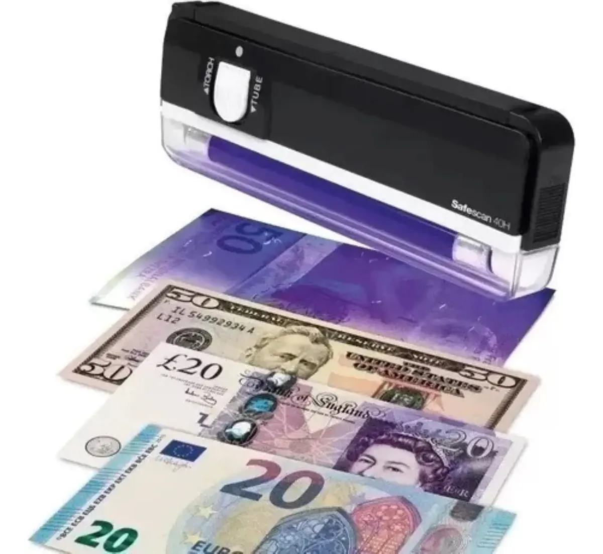 Detector De Billetes Falsos Por 2 Undades + Lápiz