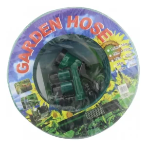 Manguera 20 Metros Jardin + Pistola 8 Funciones + 4 Acoples