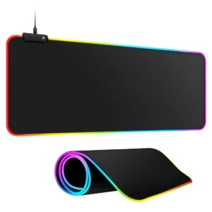 Mouse Pad Alfombrilla Gaming Xxl Luces Led Multicolor 30×70