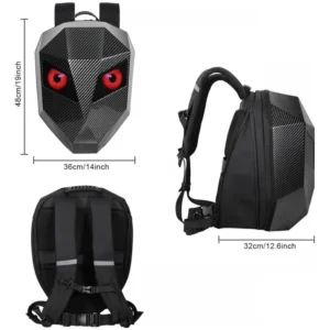 Maleta Morral Led Motocicleta, Bolsa Casco Programable
