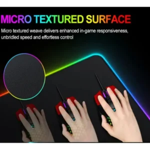 Mouse Pad Alfombrilla Gaming Xxl Luces Led Multicolor 30×70
