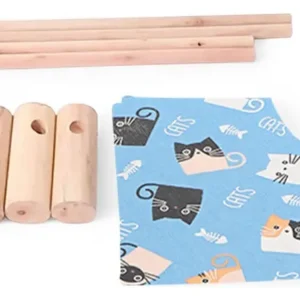 Cama Elevada Para Mascotas Estable Y Fuerte Base En Madera