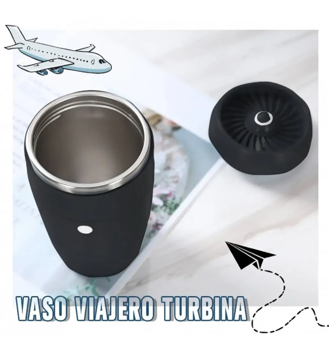 Vaso Viajero Turbina Mezclador Magnético - Image 2
