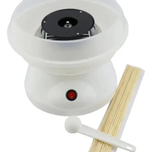 Maquina Mini Para Hacer Algodón Azúcar Rosado + Palitos 110v