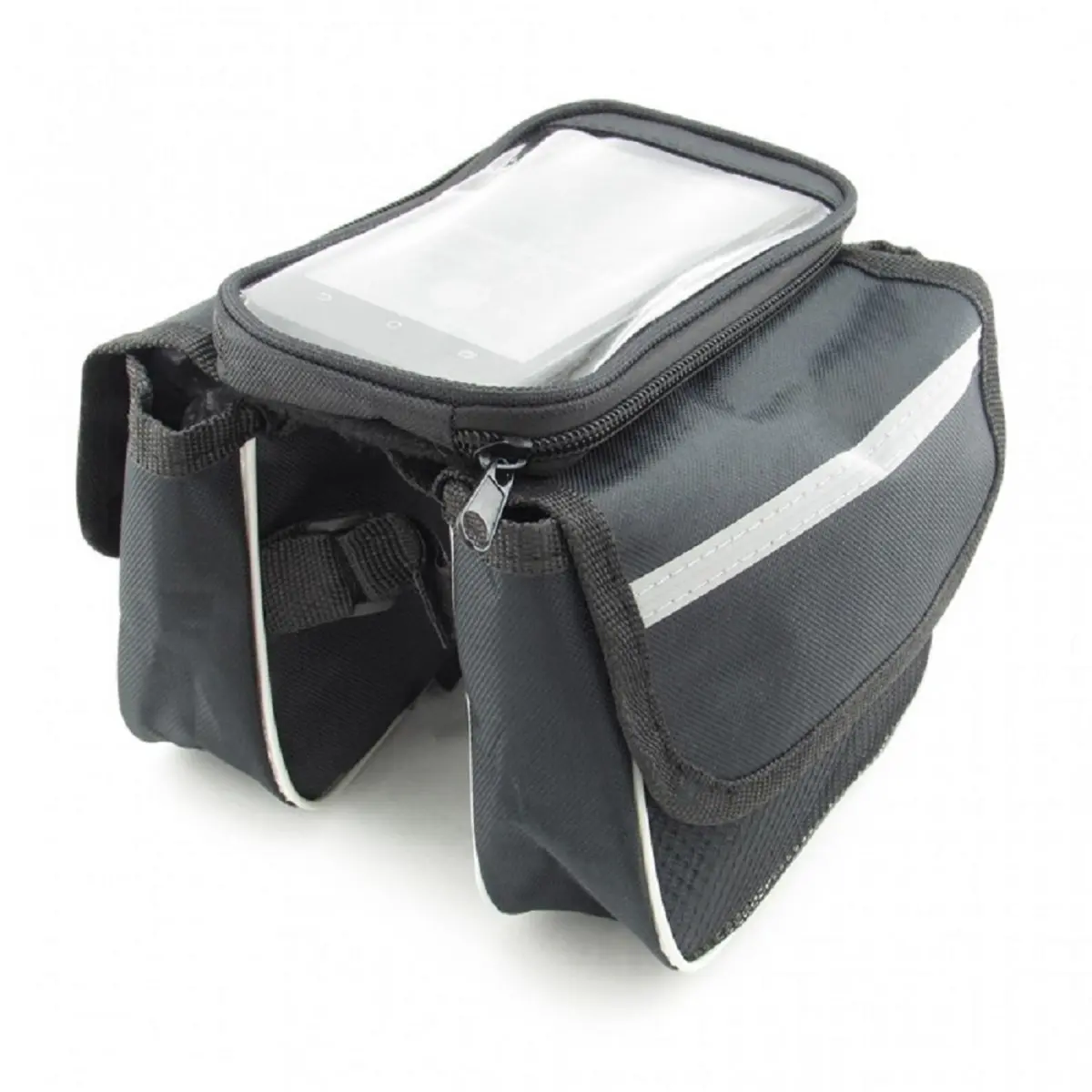 Estuche Alforja Maleta Doble Bicicleta Con Porta Celular - Image 2