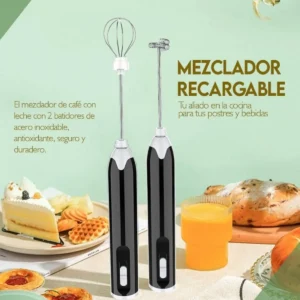 Mezclador Eléctrico Recargable Por Usb