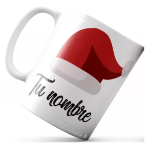 Mug Taza Navidad Personalizado Nombre Gorro Noel Santa