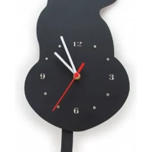 Reloj De Pared En Forma De Gato Medidas 48 X 21,5 Cms