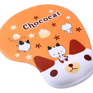 Mouse Pad Descansa Muñecas Ergonómico En Gel Diseño Chococat