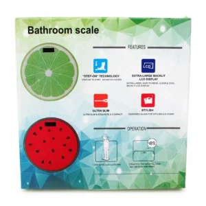 Báscula Digital Personal Diseño Sandía Pantalla Lcd 180k