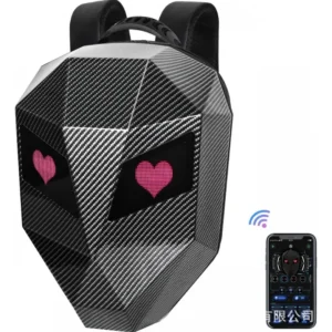 Maleta Morral Led Motocicleta, Bolsa Casco Programable