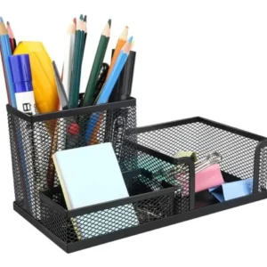 Organizador De Escritorio En Malla Metálico Oficina Estudio