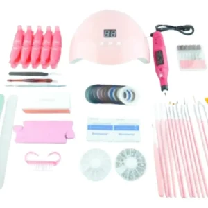 Kit Para Manicure + Secador De Uñas Y Elementos Decorativos
