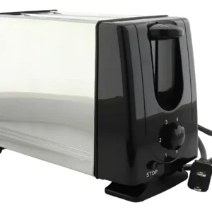 Tostadora Electrica De Pan 2 Puestos 6 Niveles 110v Negro