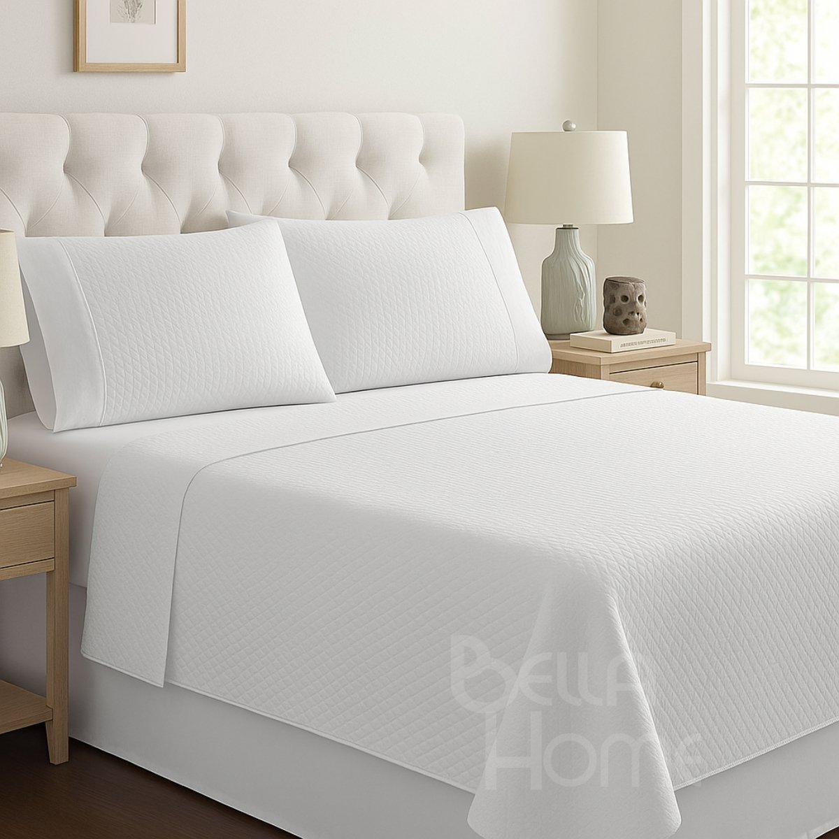 Juego De Sábanas Silky - Algodón Blanco