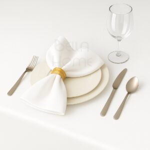 Mantel Liso En Tela Para Comedor + 4 Servilletas